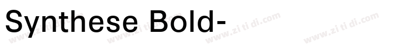 Synthese Bold字体转换